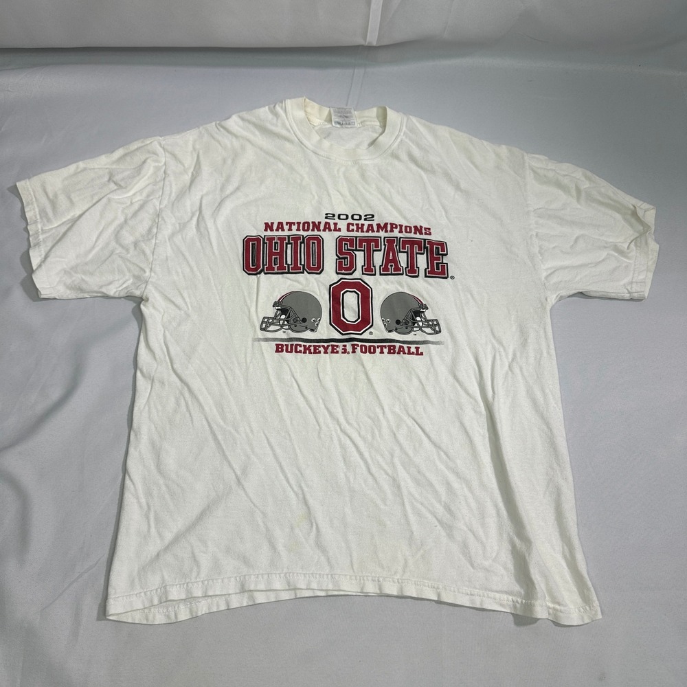 2002 Ohio State Buckeyes Football National Champions Tee‎ Shirt Mens XL Y2K